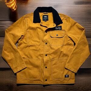 VANS Drill Chore Coat Size S Skater Canvas Workwear Corduroy Plenty Chain Stitch